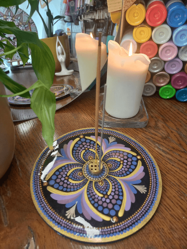 Porte-encens 18 cm "chakra coronal"