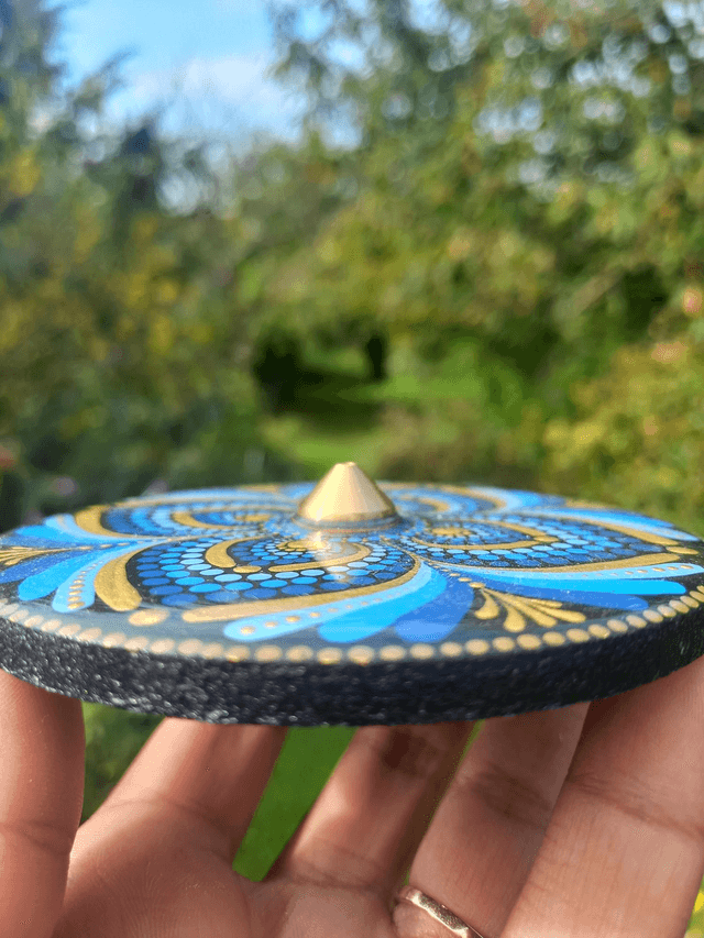 Porte-encens 10 cm Bleu intense