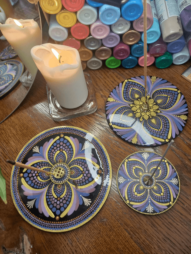 Porte-encens 18 cm "chakra coronal"