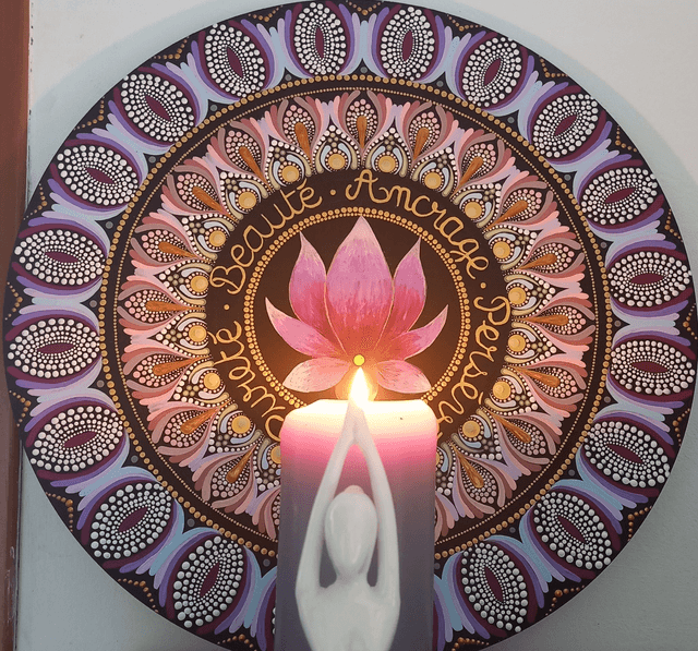 Mandala 40 cm "Lotus rose"