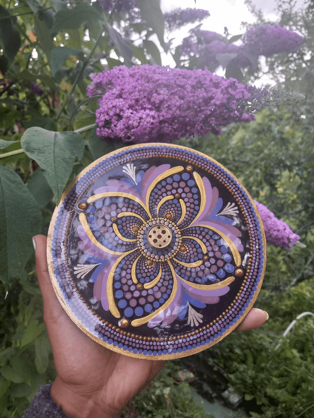Porte-encens 18 cm "chakra coronal"