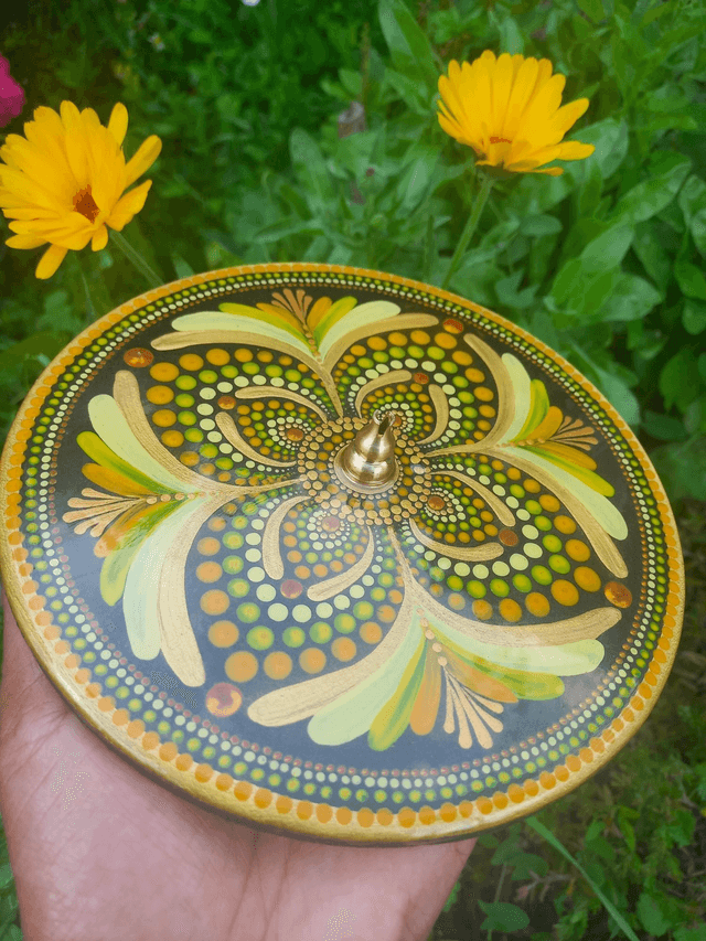 Porte-encens 18 cm "chakra du plexus solaire"