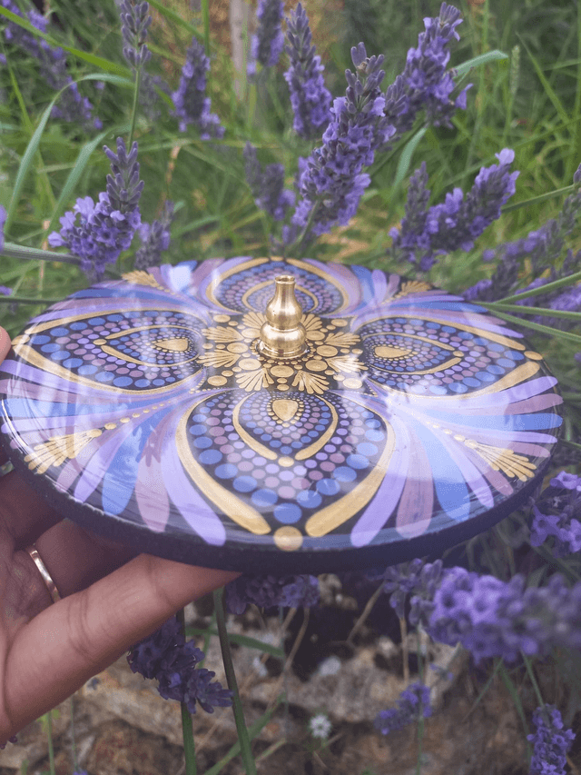 Porte-encens 15 cm "chakra coronal"