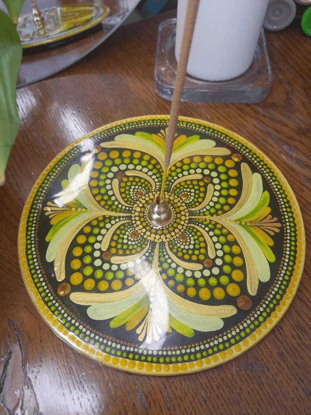 Porte-encens 18 cm "chakra du plexus solaire"