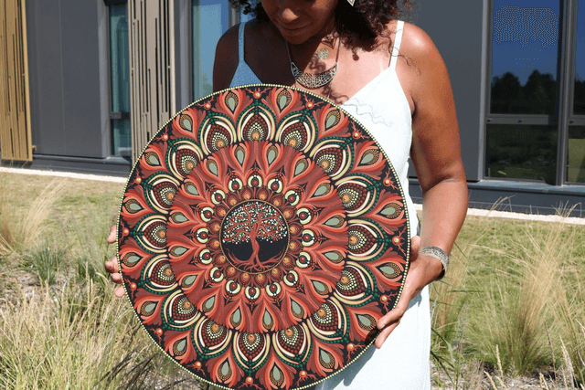 Mandala 55 cm "Ancrage féminin"