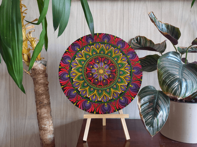 Mandala 30 cm "couleurs vives"