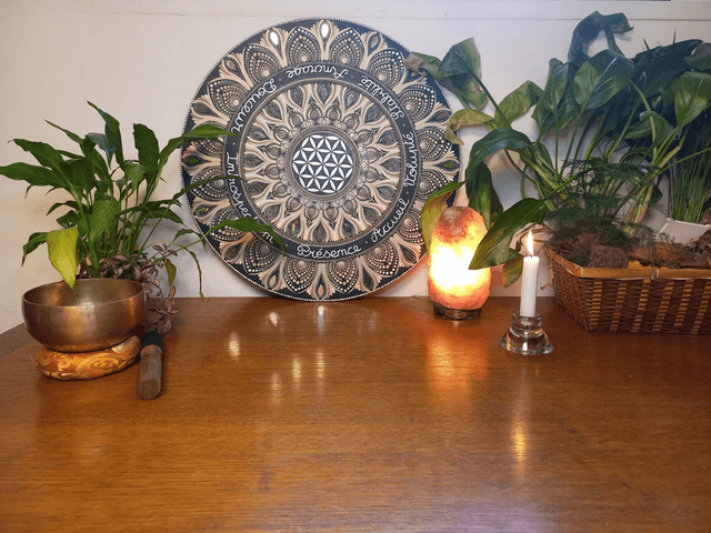 Mandala 55 cm fleur de vie