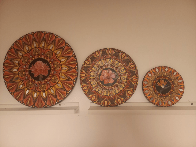 Mandala 20 cm "Oiseau du paradis"