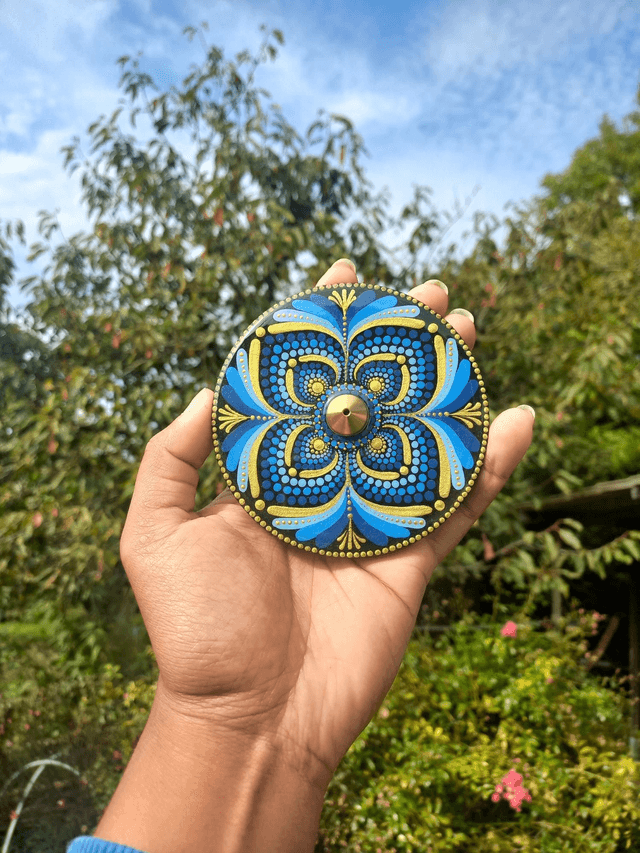 Porte-encens 10 cm Bleu intense