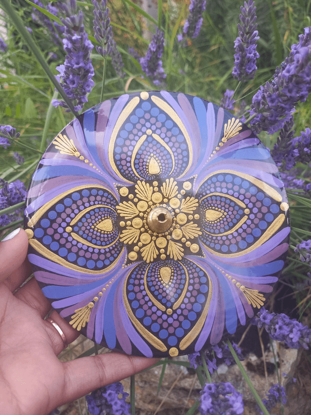 Porte-encens 15 cm "chakra coronal"