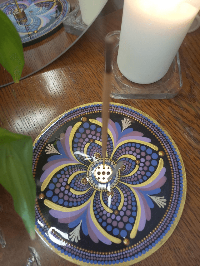 Porte-encens 18 cm "chakra coronal"