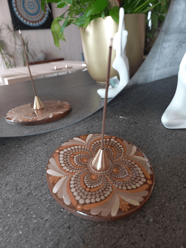 Porte-encens 10 cm "Respect du vivant"