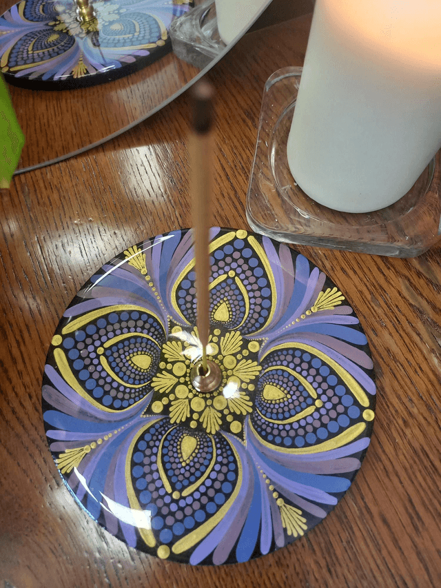 Porte-encens 15 cm "chakra coronal"
