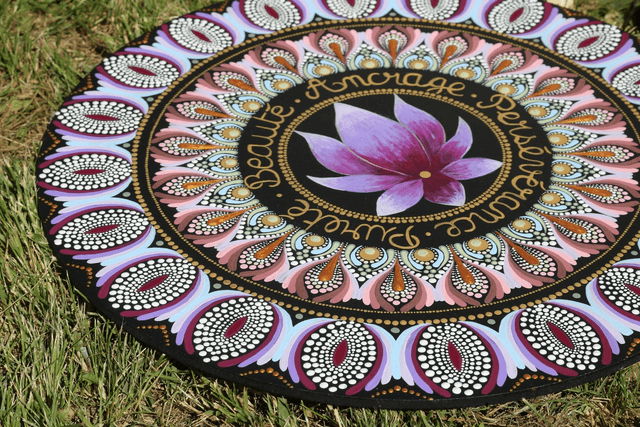 Mandala 40 cm "Lotus rose"