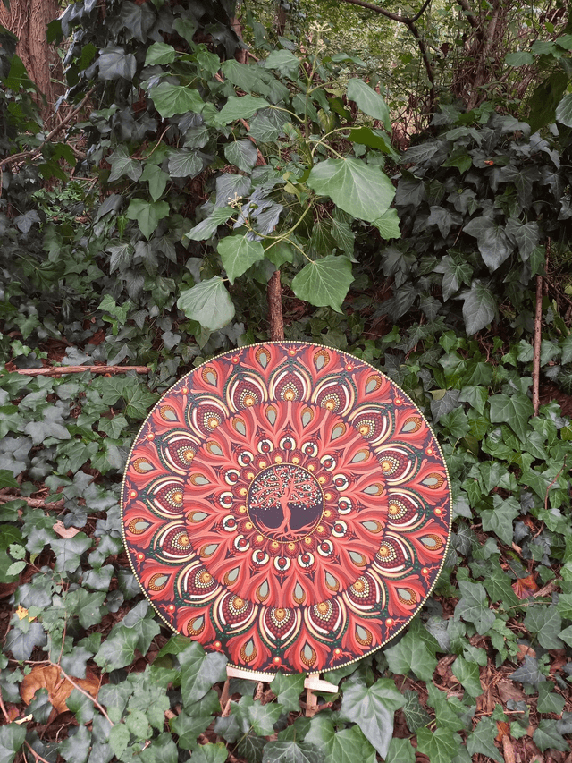 Mandala 55 cm &quot;Ancrage féminin&quot;